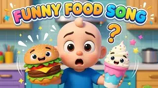 Funny Food Song for Kids 🍔 | Pizza Ice Cream Burger Dance | Ninu Nursery Kids Rhymes