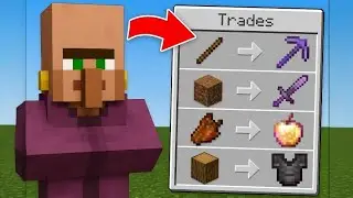 Minecraft But VILLAGERS Trade OP Items...