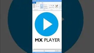 mx player logo in ms paint/