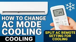 🧊 How To Change AC Mode Cooling | Split AC Remote Setting For Cooling ❄️📱