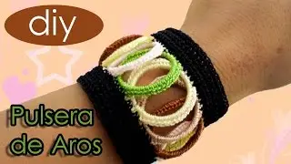 #Pulsera #Brazalete #Aros de Plastico #Reciclaje #crochet