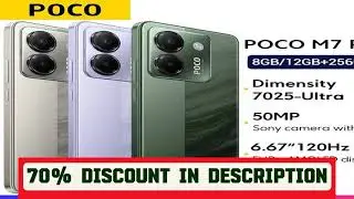 #POCO M7 Pro Global Version MTK Dimensity 7025-Ultra 120Hz FHD+ Eye-care AMOLED Display 50MP Camera