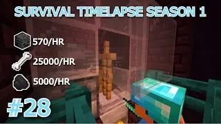 The Most INSANE Wither Skull Farm !  | Part 2 of 2 | Minecraft Survival Timelapse Episode 28