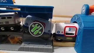 BRIO World, Smart Tech Engine, Action Tunnels,  Train Video Wooden Track Changes Toys For children