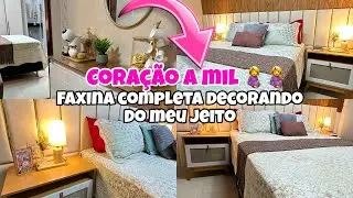 FAXINA COMPLETA DECORANDO DO MEU JEITO ❤️CORAÇÃO A MIL 🥹 NÃO CONSIGO FAZER MUITA COISA 🤰CASA LI