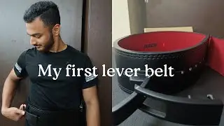 my first lever belt @trenvishal #vishaldev hota #powerlifting #leverbelt #unboxingvideo