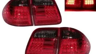 CrazyTheGod W210/T210 1995-2002 WAGON LED Tail Rear Light RED/SMOKE for Mercedes Benz