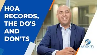 HOA records, the do's and don'ts