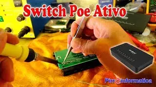 Como montar PoE ativo e reverso no switch intelbras vídeo completo