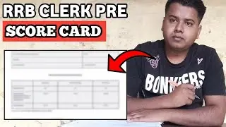 MY RRB CLERK PRE SCORE CARD 🔥|| #ibps #ibpsrrb clerk