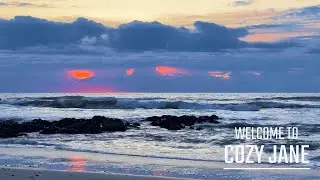 4K Beautiful Blue Sea & Ocean Waves During Sunset | 1 Hour of Peaceful Beach Sounds for Sleep