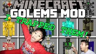 how to trap golems // new golem mods in minecraft