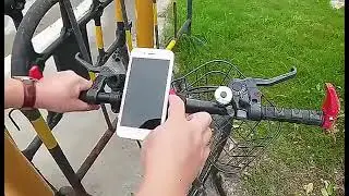 Support de t&eacute;l&eacute;phone de v&eacute;lo, r&eacute;sistant aux chocs, module d'absorption,
