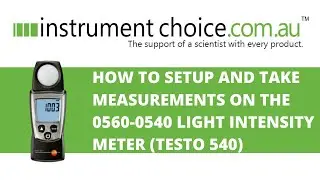 Как настроить и провести измерения на измерителе силы света 0560-0540 (Testo 540)