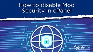 How to disable Mod Security in cPanel