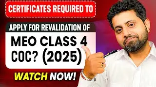 What are the certificates required to apply for revalidation of MEO Class 4 COC? (2025)