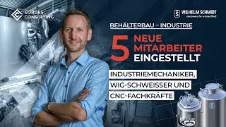 5 WIG-Schwei&szlig;er und Industriemechaniker einstellt: Cordes Consulting Erfahrungsbericht