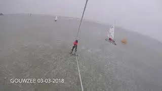 ijszeiler tegen ijskiter Gouwzee 2018