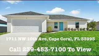 1711 NW 10th Ave Cape Coral FL 33993 | New Construction Home Tour | 239-453-7100