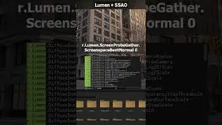 Как использовать Lumen и Screen Space Ambient Occlusion (SSAO) в Unreal Engine 5. #ue5 #unrealeng...