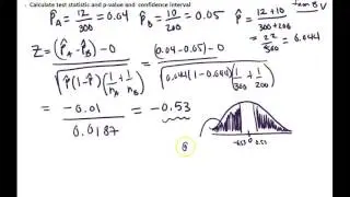 Calculate a Two Proportions Z test - Formal Procedure for Defects