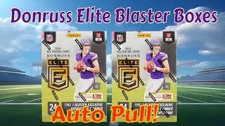 2024 NFL Donruss Elite Football Blaster Boxes x 2 - Auto & Numbered Cards