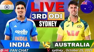 🔴 LIVE: IND vs AUS 3rd ODI LIVE | INDIA vs AUSTRALIA Live Match Today | Live score & Commentary