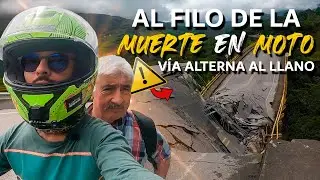 ⚠️INTENTO CRUZAR RUTA PELIGROSA de COLOMBIA / Vía ALTERNA AL LLANO / BOYACÁ - CASANARE en MOTO