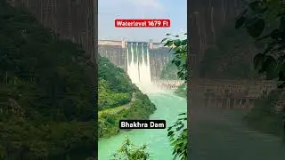 Bhakra dam water level 1679 ft #punjabfloods2025 #nangaldam #bhakradam #floods #gobindsagarlake