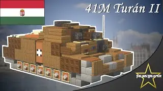 Minecraft WWII Build Tutorial: 41M Tur&aacute;n II