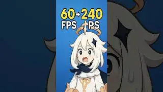 How to Go from 60 FPS to 240 FPS in Genshin Impact! ⚡ #shorts