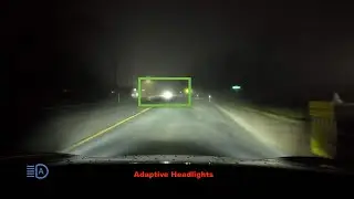Tesla Adaptive Headlights in Fog