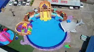 🌊 Pirate Ship & Ocean Inflatable Water Park &ndash; Giant Slides, Pools & Adventure Play | Lilytoys