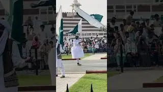 Wow, this man waving the flag on one of his leg😱 #pakistan #flag #shorts