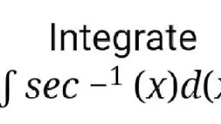 How to obtain inverse integration of a sec x.