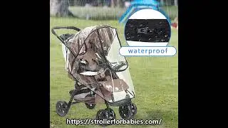 Stroller Rain Cover Universal Size, Rainproof Snowproof Rain Cover, Protect from Dust Insects