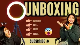 Ring Light Unboxing and Setup l Ring light Price, Quality, Size and Setup @jyotiszone #ringlight #yt
