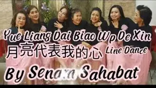 Yue Liang Dai Biao wo de Xin 月亮代表我的心~Line Dance||Senam Sahabat||Choreo :Ella Lestari&Mei Lestari||