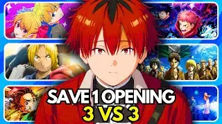 🔥 ANIME OPENING BATTLE! ⚔️ 3 VS 3! (Popular Openings Edition)