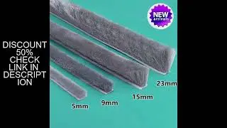 10M Self Adhesive Brush Strip Door Window Sealing Strip Door Window Windproof Dust Sound Insulation