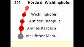 DSW21 Ansagen Bus 442 Höchsten - Hörde