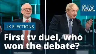 Corbyn and Johnson clash over Brexit in first TV debate