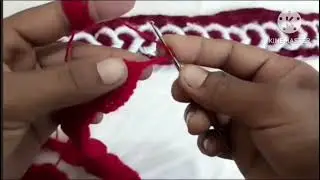 Beautiful dil 🩷 design dhoran Patti❤️‍🩹#new design#knittig #diy #crochetknitting #shortvideo 