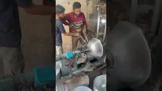 Making stainless steel large bowl #italy #france #germany #ireland #unitedkingdom #unitedstate