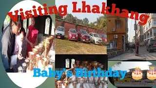 Visiting Lhakhang For Baby's Birthday ll Offering Butter Lamps ll Prayers  For A Long, Bright Life.