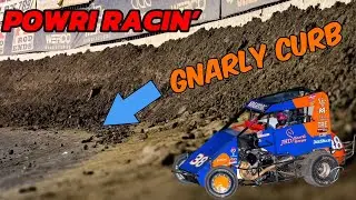 THAT CURB IS 6 FEET TALL! (Insane Racing with POWRI at Port City Raceway!)