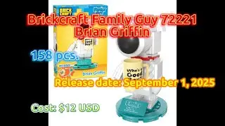 Brickcraft Speed Build & Review - 72221: Brickcraft Family Guy - Brian Griffin (Complete Build)