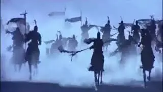 Movie:Hero | scene:The name less warrior vs the flying snow epic battle scene