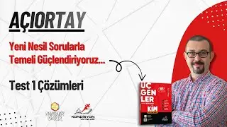 Açıortay Test 1 | Bu Soruları Çözmeden Konuya Hakim Oldum Sanma!