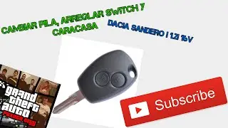 Cambiar PILA, CARCASA y SWITCHS de la llave | Dacia Sandero 1.2i 16v